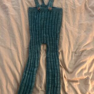 Misha and puff Ribbed wool Knit Overalls
